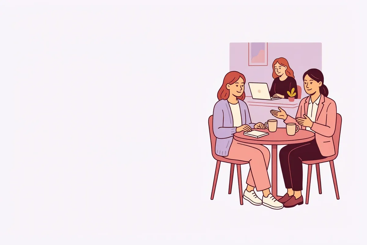 An agency presenting confidently to a happy client while Rose works quietly in the background, powering the work under the agency's brand